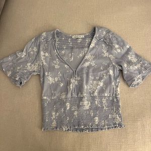 Abercrombie Blue Floral Top